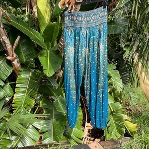 bohemian Indonesian boutique print haram pants
